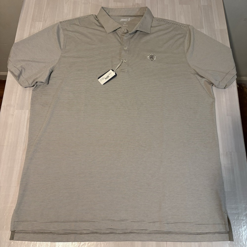 johnnie-O Lyndonn Striped Performance Polo Shirt Men's Size XL Golf NWT